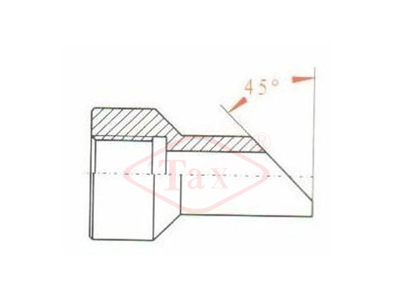 45度直形连接头